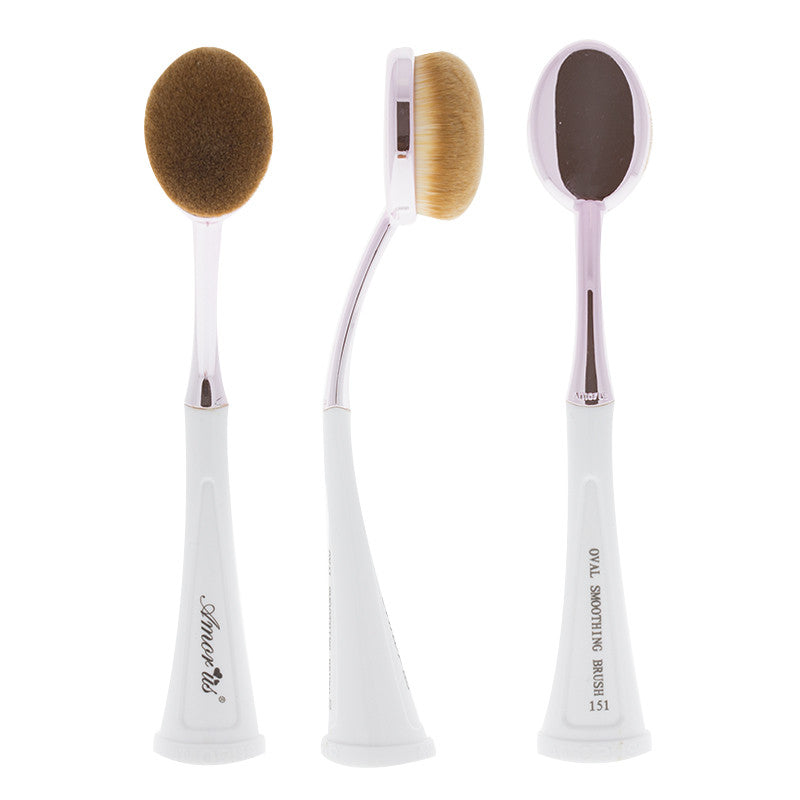 1pc Oval Makeup Brush Set Upgraded Fast Flawless Application Toothbrush  Foundation Concealer Blusher Liquid Cream Powder Cosmetic Blending Tool